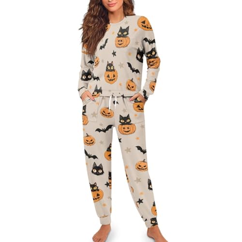 Image of Womens Lounge Set Long Sleeve Soft Pajama Sets