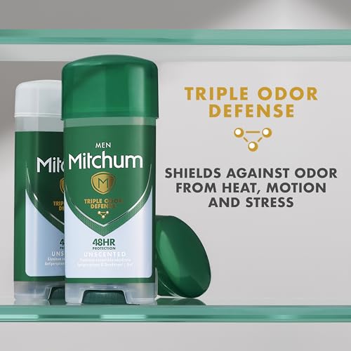 Mitchum B00EO23OKI Men'S Deodorant, Antiperspirant, Triple Odor Defense Gel Stick, 48 Hr Protection, Dermatologist Tested, Alcohol Free thumb #5