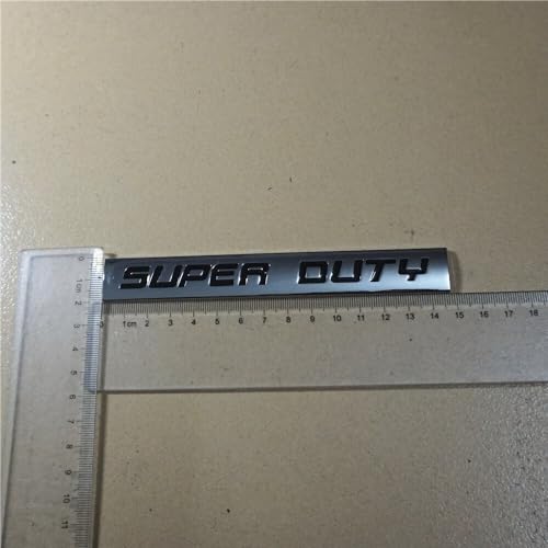 Image of Car Bike 3D Logo Aluminium Alloy Metal /Superior Plastic Emblem Badge Sticker Decal New (Chrome Black Super Duty)
