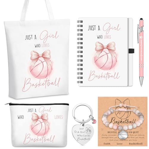 Ceenna 6 Pcs Basketball Gifts for Her Women Party Favors Players Team Gift Pink...