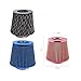 MEIKAI Universal Car Air Filters Performance High Flow Cold Intake Filter Induction Kit Sport Power Mesh Cone 76MM (Color : Silver Red A)