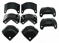 Material: Made of plastic, not Metal Front Corners Screws distance (from center to center): about 42mm x 38.5mm Rear Corners Screws distance (from center to center): about 43.5mm x 35.5mm Please note the screws are not included