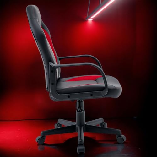 Ergonomic Computer Gaming Chair Home Office Racing Executive Video Task Desk PU Leather for Adults Teens Kids Gamer - Image 5