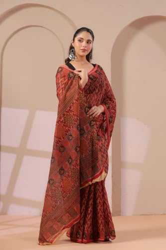 Image of TAMAIRA FASHION Mulmul Pure Cotton Saree For Woman |Office Wear Daily Wear Daily Wear Sarees For Women Without Blouse Piece(Available in 12 Colours)