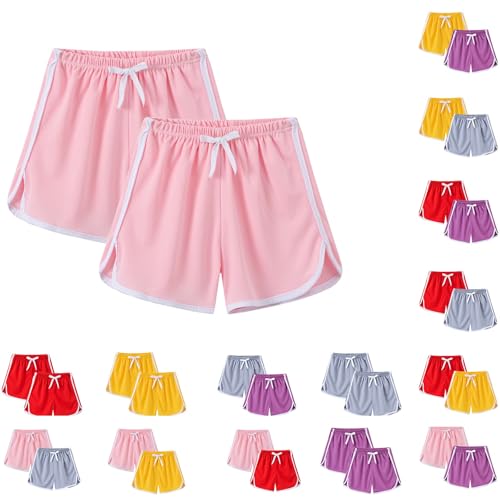 Girls Athletic Running Shorts Baggy Gym Workout Sports Shorts Lightweight Elastic Waist Casual Soccer Short Pants2