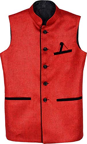 Image of Men's Solid Golden Waistcoat