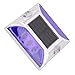 Solar Deck Light 6LED Solar Powered Driveway Light Highway Reflective Lamp Step Lights (Blue)
