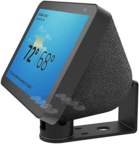 Echo Show 8 Wall Mount stand Aluminum Swivel Stand, Stand for Amazon Echo Show 8, Horizontal 360 Rotation Longitudinal Angle Change Base Black (Not fit The Echo Show 2nd)