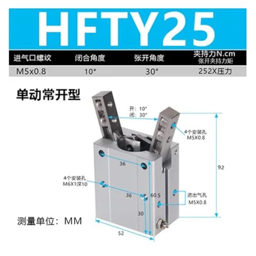 Support de cylindre de doigt de machine de masque HFTY25 HFY20 HFY16 HFTY32