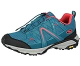 Brütting Largo Walking-Schuh, Petrol/rot, 43 EU