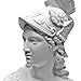 Design Toscano Minerva, Roman Woman of Wisdom Bust Statue Figurine, 6 inches wide, 13 inches tall, Cast Marble Resin, White Finish