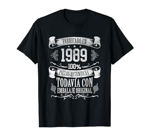 33 Años Cumpleaños Hombre Nacido En 1989 Regalo de 33 Años Camiseta