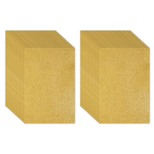 Feuille de Mousse Pailletée Jaune Eva PATIKIL de Haute Densité pour Cosplay 2mm