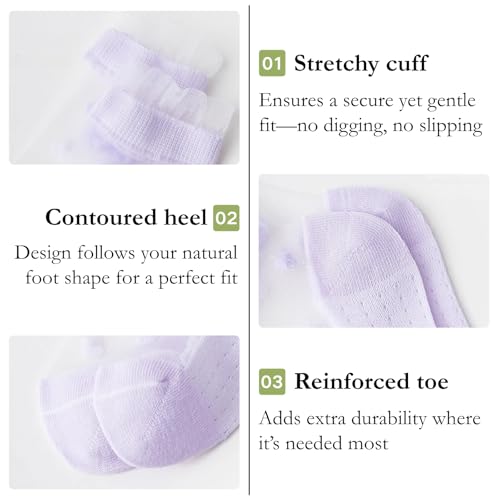 Girl Kids 5-Pair Sheer Ankle Quarter Butterfly Strawberry Bunny Socks, Thin See-Through Breathable Cute for Summer3