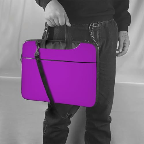 Maletín portátil impermeable 14 pulgadas color morado miniatura 2