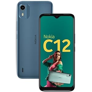 Nokia C12 Android 12 (Go Edition) Smartphone, All-Day Battery, 4GB RAM (2GB RAM + 2GB Virtual RAM) + 64GB Capacity | Dark Cyan