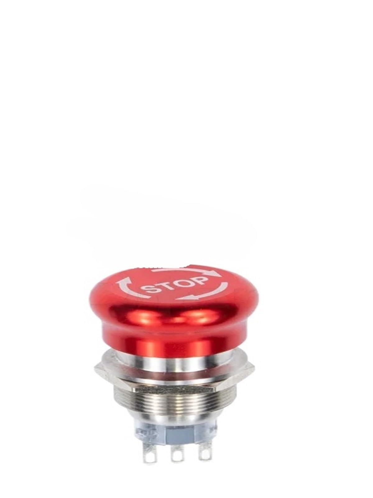 Bouton d'arrêt d'urgence en acier inoxydable premium réinitialisation