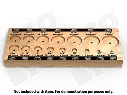 Yonico 41160S Forstner Drill Bit Set 16 Piece With Case 3/8-Inch Shank Hardwood And Softwood Hole Drilling For Handheld Drill And Drill Press #TOP1