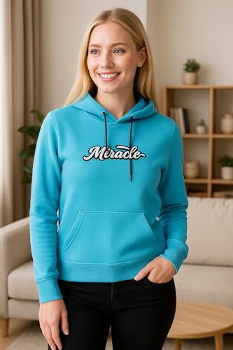 Image of Raves Womens Stylish Printed Hoodie | Trendy Cotton Fleece Hooded Sweatshirt for Women & Girls | Full Sleeve Winter Wear Pullover