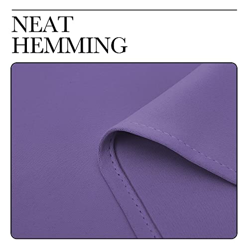 Image of NICETOWN Window Curtain Panels, Thermal Insulated Solid Grommet Blackout Draperies /Drapes for Basement (Lilac Purple, 1 Pair, 34 by 54-inch)