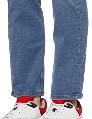 Image of Amazon Brand - Inkast Denim Co. Men's Slim Straight Fit Stretchable Jeans (IN-SS-86 MEDIUM BLUE 30)