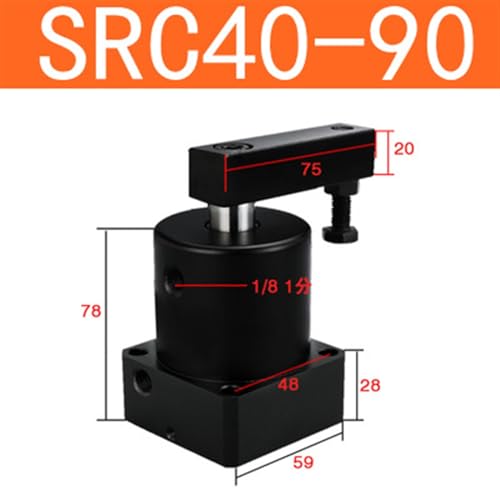 Cilindro neumático de sujeción SRC con rotación de 90 grados ACKR32X90 3