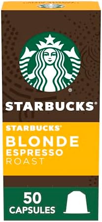 Starbucks by Nespresso Original Line Blonde Roast Espresso 50-count Espresso Pods