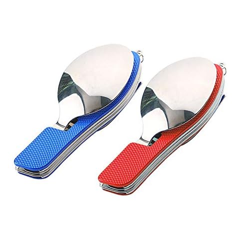 QitinDasen 2Pcs Premium 4 in 1 Camping Besteck Cover