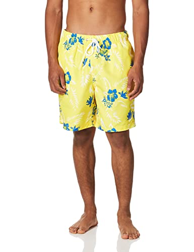 Nautica Men's Quick Dry Palm Print Series Swim Trunk