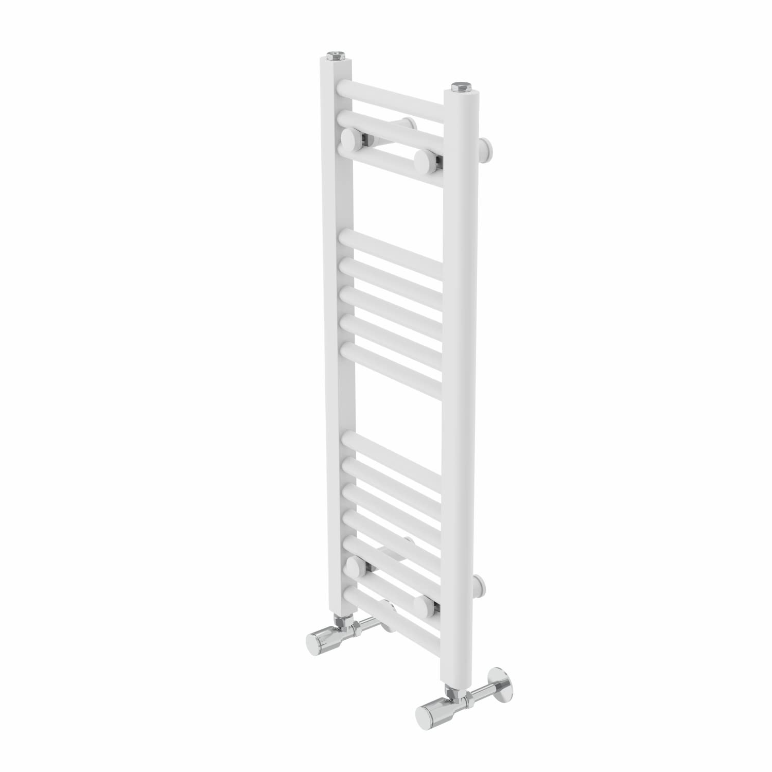 Warmehaus Contemporary Straight Bathroom Ladder Radiator Heated Towel Rail 800 x 300mm Towel Warmer Central Heating White