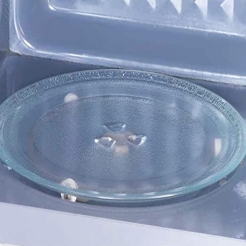 GC GLOBALCOMMERCE 255-1 Mikrowellenteller 25,5 cm drehbar, Glas, durchsichtig