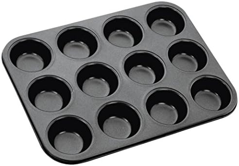 Bulfyss Small Mini Outperform Aluminium Nonstick 12-Slot Muffin Pan, Cupcake Mould (Large Size, 35L x 26W x 3H CM)