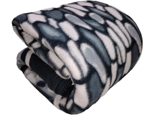 Image of Winter Soft Single Bed Warm Woolen Blend Fleece Blanket Cover | Quilt Cover | Razai Cover with Zipper, Size- 90 x 54 in, Color- Gray, Single Bed Size (90x54, Gray)