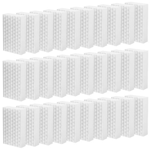 30 Pcs Borrador Magico, Esponja Mágica, Esponja de Limpieza, Borrador Mágico Limpiadora, Esponja Borradora de Suciedad para Limpieza Hogar, Cocina, Pared, Baño, Pisos, Zapatos - Blanca