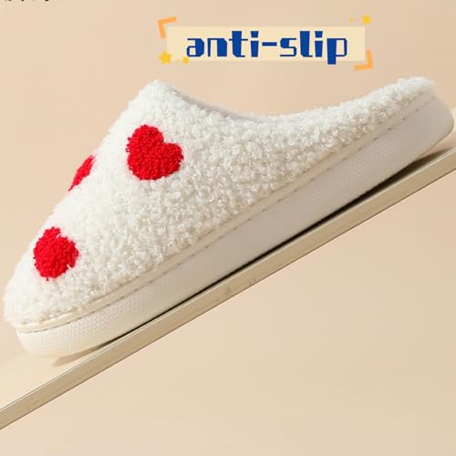 Image of FAYUEKEY House Slippers for Women Fuzzy Mens Fruit Series Strawberry Memory Foam slippers Bedroom Shoes