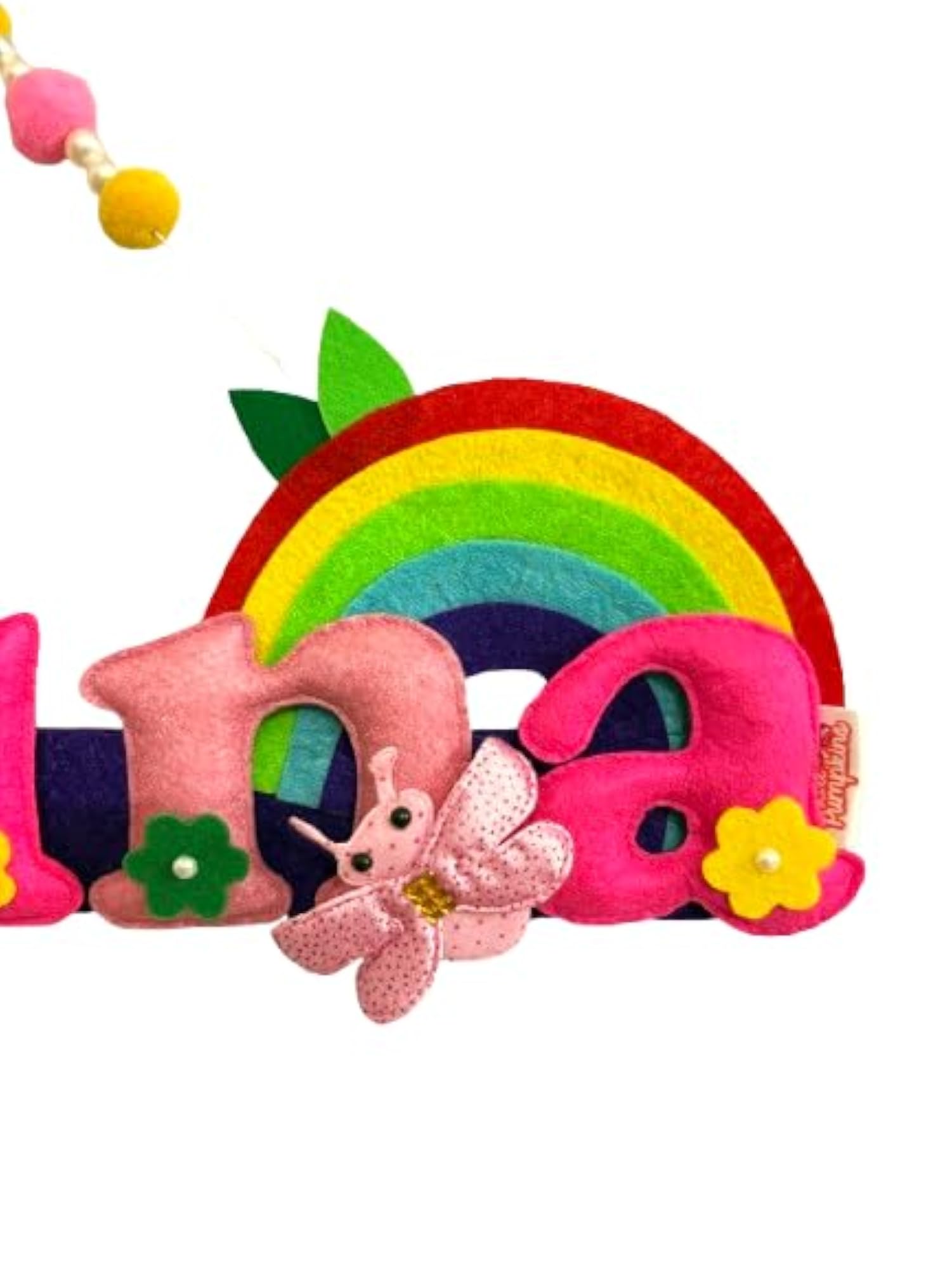 Li'll Rainbow Unicorn Theme Personalized Name Hanging