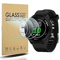 Diruite 4-Pack for Garmin Forerunner 55 Screen Protector Tempered Glass for Garmin Forerunner 55 Smart Watch [2.5D 9H Hardness][Anti-Scratch][Optimized Version]