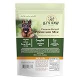 BJ'S RAW PET FOOD Freeze Dried Premium Complete Mix High Protein Nutritious Meal for Optimal Health Made in USA, 14-Ounce