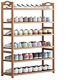 Organizador de zapatos que guarda su espacio de almacenamiento perfecto para hombres adultos, mujeres y zapatos para niños o botines de tobillo. El bastidor de 6 niveles (60 x 25 x 106 cm), que puede contener 24 pares de zapatos o botines de tobillo, facilita la maximización de su pequeño espacio de almacenamiento