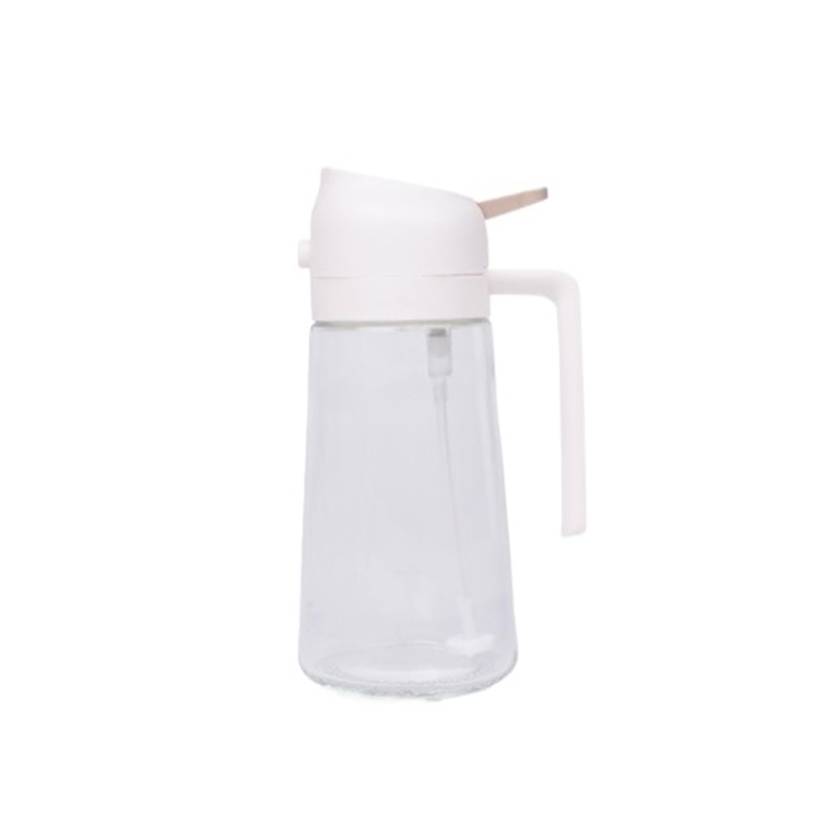 Dispensador de Aceite y Vinagre El Aceite De Oliva En Aerosol Es Adecuado For Cocinar, Freír Con Aire, Asar A La Parrilla Y Hornear Jarra de Aceite(White)