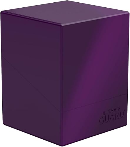 Ultimate Guard Boulder Solid 100+, funda para 100 tarjetas TCG de doble manga, color morado, almacenamiento seguro y duradero para juegos de cartas