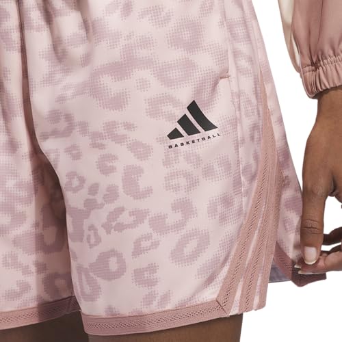 adidas Women's Crazylite Cheetah All Over Printed Basketball Shorts4