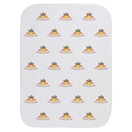 Azeeda 'Christmas Greetings' Baby Burp/Wash Cloth (BC00030319)