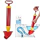 XoeLLe Saugglocke Abfluss, Pömpel Wc, Abflusspumpe, Schnelle Siphonreinigung Ideale Abflussreiniger Pumpe Löst Schnell Abflussverstopfung für Toilette Verstopft, Waschbecken, Abflussrohre