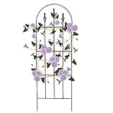 SCENDOR Garden Trellis for Climbing Plants 48inch x16inch Rustproof Metal Vine Trellises for Outdoor...