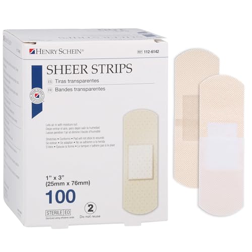 Henry Schein Adhesive Sheer Bandage Strips, 1