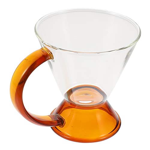 SOLUSTRE Retro Coffee Pot High Borosilicate Glass Coffee Brewer Portable and Lightweight Transparent Kettle for Tea and Easy to Clean for Stovetop Use