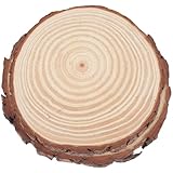 DIYEAH 2 Stück Teiliges Garten trittstein Natürlichem Holz Wetterfest und Leicht für Outdoor weg Garten dekoration und Rasenbereich