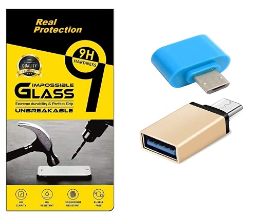 Spark Tempered Glass/Screen Guard for Sony Xperia C4 (Transparent) | FREE Compatible OTG (Except Iphone)