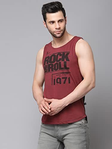 Image of Rigo Stylish Cotton Printed Vest for Men | Round Neck,Regular Fit, Sleeveless T-Shirt Vest for Men | Casual Innerwear Sando for Men & Boys - Perfect for Workouts Gym, Vacations, and Beaches